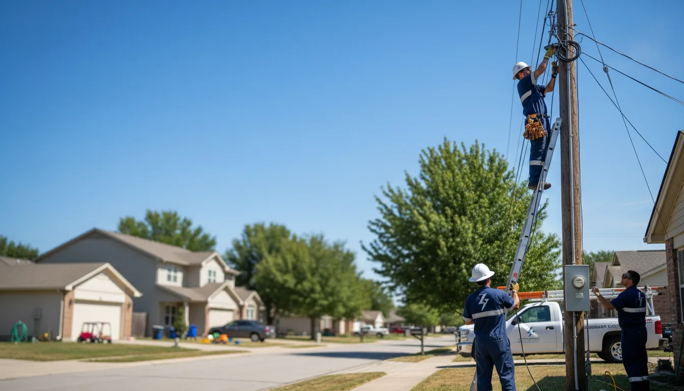Residential electrician providing installation services in Carbon Cliff, IL